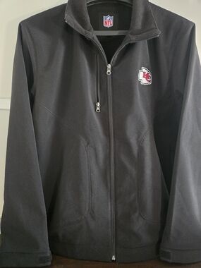NFL Kansas City Chiefs Black Full-Zip Performance Jacket